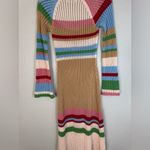 VRG GRL Verge Girl Work of Art Crochet Maxi Dress Multi size AU 8 US 4 Small Tan Photo 13