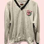 Vintage 80s Ohio State heather gray sweater trim sweatshirt crest v Photo 1