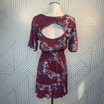 Band of Gypsies Samantha Floral Cutout Dress Photo 7