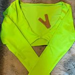 SKIMS NWT  Signature Swim Long Sleeve Shrug in Neon Green Photo 5