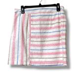 Altar'd State Altar’d State women’s size large striped pink blue lined skirt zips up side NWT Photo 2