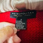 Vintage 90s Metropolitan New York Red Ugly Tree Bows Candy Cane Sweater Size S Photo 4