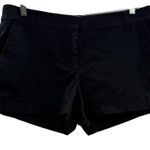 J. Crew Factory Faded Black Mid Rise‎ Chino Shorts Sz 16 Photo 0