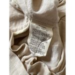 FRNCH Paris Cream Striped Textured Tie Waist Paperbag Cuff Shorts Sz L … Photo 8