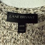 Lane Bryant  Cardigan Women Plus Size 22/24 Open Knit Open Front Cream Multicolor Photo 1