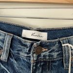 Kancan Women’s 9/28 Mom Distressed Ripped Jeans New Blue Photo 1