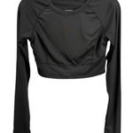 Halara  Activewear Long Sleeve Crop Top Thumbhole Black Size M Photo 0