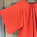ZARA Orange Butterfly Sleeve Blouse size Small Photo 1