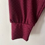 Kaileigh  Women's Check Wine Pullover V-Neck Blouse Top Plus 1X NWOT Photo 3