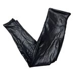 Spanx  Black Shiny Shapewear Leggings Photo 4