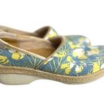 Dansko  Clogs Victoria Tahiti Canvas Shoes Floral Blue Yellow Nurse 38 US 7.5-8 Photo 6