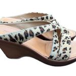 Sundance  faux cheetah fur wedge sandals, New w/o box size 36 Euro (5.5 US) Photo 0