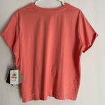 DKNY sz L Coral athletic exercise athletic knotted shirt NWT Photo 9