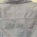 Loft Ann Taylor  Dress Shirt Long Sleeve Blouse Striped Button Up 10 Petite 10p Photo 2