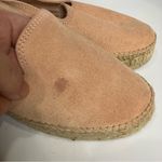 Manebi Hamptons platform espadrille slip on shoes suede womens size 38 peach tan Orange Photo 2