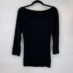 Karen Kane Vintage Y2K Sweater Womens Medium Black Eyelash Whimsigoth Lace Bow Photo 6