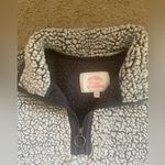 Cozy Sherpa Pull-Over Quarter Zip Sweat Shirt Photo 3