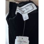 Hippie Rose Velour Black Mini Dress Sz L Spaghetti Straps Stretch Shimmer Goth Party New Photo 4