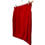 Vintage‎ Sandra Roth Ciaosport Wraparound Red Wool Skirt Size 6 Photo 1