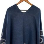 Urban Coco Western Paisley Knit Poncho Shrug Sweater Country House Chic Photo 10