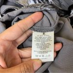 Anthropologie  Maeve Grey Crushed Velvet Wide Leg Jumpsuit Photo 7