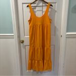 FP Beach Free People Women’s Reel Love Midi Dress Size Medium Orangeade EUC Photo 4