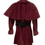 Vintage Outerwear by Phoenix Burgundy Suede Trench Coat Size M Photo 1