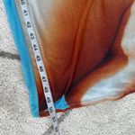 Tiger Mist Blue Floral Stretch Sleevless Graphic Bodycon Maxi Dress Sz Med Photo 6