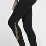 Nike  Sportswear Women’s Size Small Black Animal Print Logo‎ Leggings Photo 0