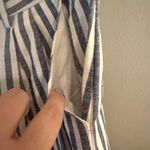 AQUA Striped Wide Leg Pants in Blue and White Photo 2