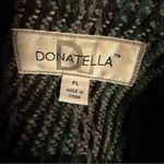 Vintage Donatella Petite Large Plaid Peacoat Wool Blend Belted Double Breasted Green Size undefined Photo 6