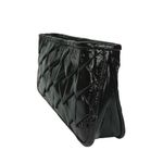 Botkier  Black Patent Leather Chevron Zip Mini Wristlet Purse Clutch Pouch Bag Photo 2