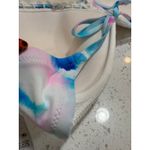 Shade & Shore white with blue and pink nwt light lift swim bikini top size 38DD Photo 3
