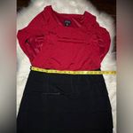 Enfocus Women Red shimmer and Black Pencil skirt Dress Sz 14W Photo 6