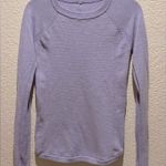 Lululemon Sit in Lotus Sweater Merino Wool Heathered Lilac Purple Size 4? Photo 3