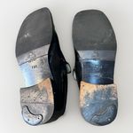 Gucci Shoes Loafers Patent Leather Vintage Slip Ons women Black Italy Sz 7.5 Photo 10