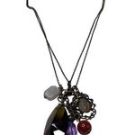 Mud Pie Charm Necklace Double Strand Chain Boho Bohemian Jewelry Marked u Photo 0