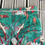 Talbots Petites Tropical Print Chino Shorts 10P Green Red Blue Mature Vacation Photo 4