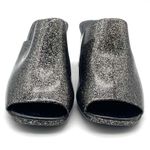 Jeffrey Campbell  Petra Block Heel Jelly Slide Black Glitter Sandal Womens Size 7 Photo 8