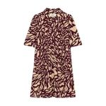 Ba&sh NEW  Groove Graphic Print Shirt Dress, Bordeaux Size 3/L Retail $295 Photo 2