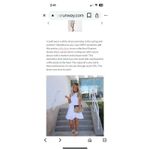 EXPRESS White Sleeveless Button Down Shirt Dress Tie Waist Belt Ruffle Sz S Photo 7