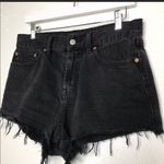 BDG  Girlfriend High Rise Denim Shorts Washed Black Photo 2