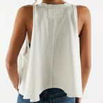 Free People NWOT Hialeah Top Clean Ivory Oversized Small Retail $58.00 Photo 1