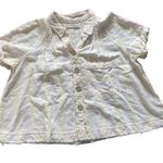 Free People We the free First Light Yellow Away at Sea Striped Frayed he… Photo 0