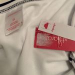 Xhilaration  Women's Navy Blue White Stripe Cheeky Bikini Bottom Size 2X Photo 4