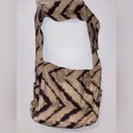 Free People  Hive Carryall Thick Strap Chevron Hobo Zip up Cargo Bag Photo 4