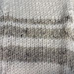 Vintage Chunky Hand Knit Wool Blend Sleeveless Cardigan Cream Neutral Winter Tan Size M Photo 7