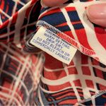 The Limited Vintage 70’s Ms.  pointed collar plaid blouse groovy costume ugly champ 🏆 Photo 6