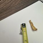 Bowling Pin / Victorian Lady Golfing Small Brooch Pin Lot Of 2 Photo 4