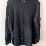 Monterey Bay black linen combo sweatshirt size 2x Black Photo 0